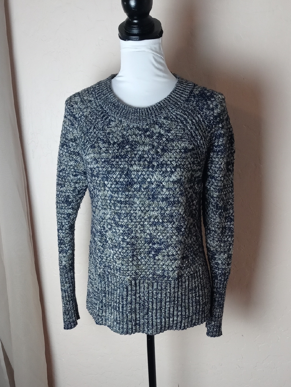 Universal Thread Marled Crewneck Sweater in Navy and Gray